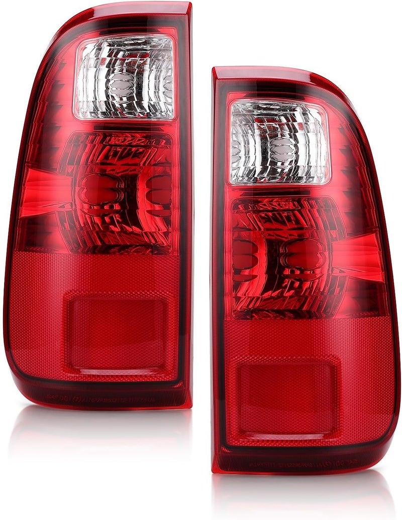 OKLPF Rear Brake Tail Light Compatible With 2008-2016 Ford F250 F350 F-250 F-350 F450 F550 Super Duty,Replace BC3Z13405A BC3Z13404A,Replacement Red Taillight Assembly,Driver and Passenger Side - Image 1